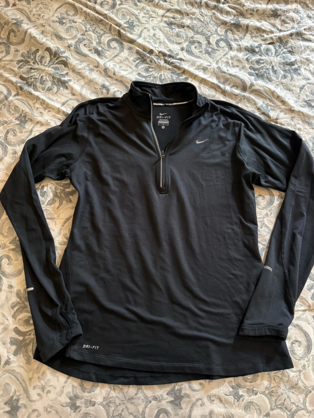 Nike Black Dri-FIT Quarter Zip Pullover